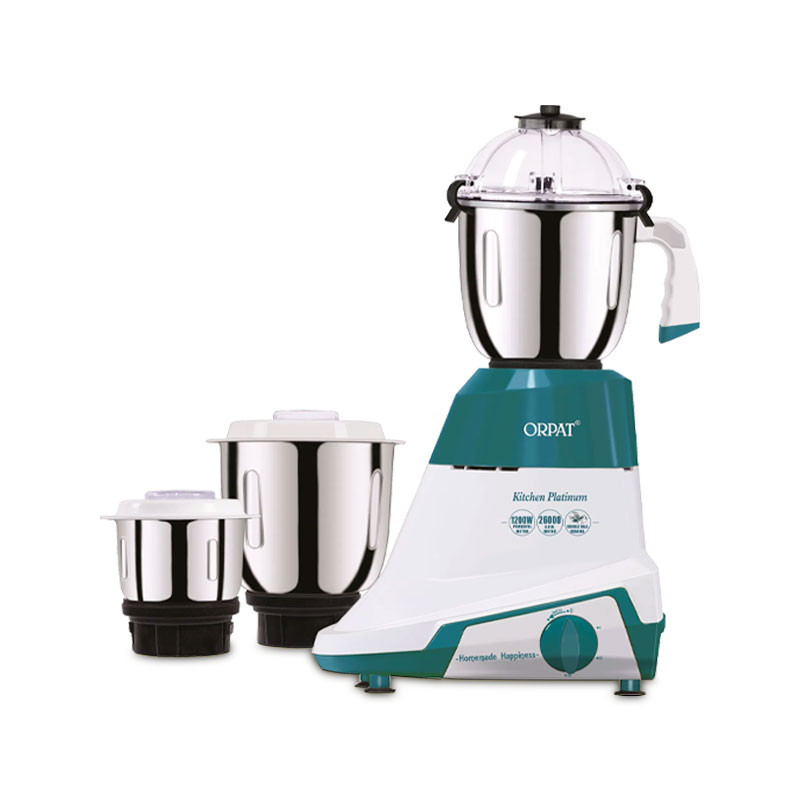 Orpat Mixer Grinder Kitchen Platinum 1200W With 3 Jars