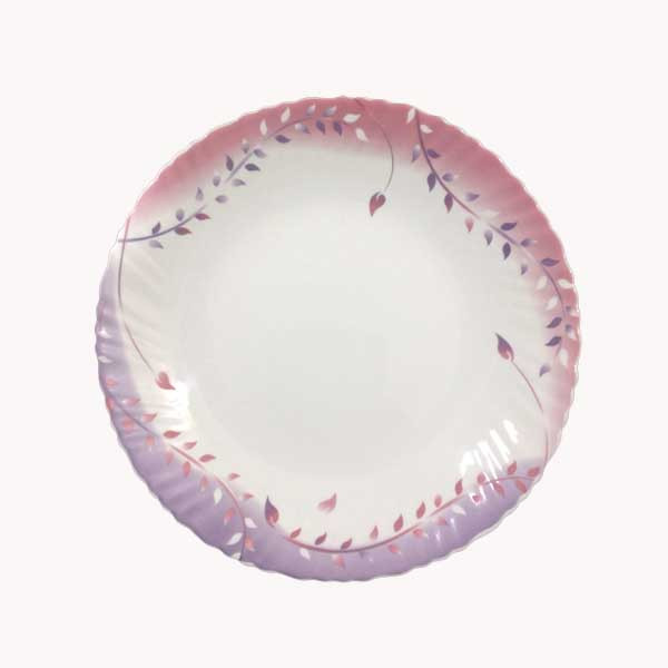 Aquarius Opalware Dinner Plate - Leafy Pink