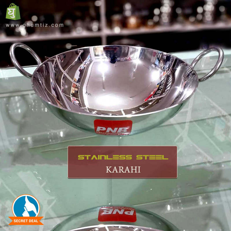 Stainless Steel Deep Karahi