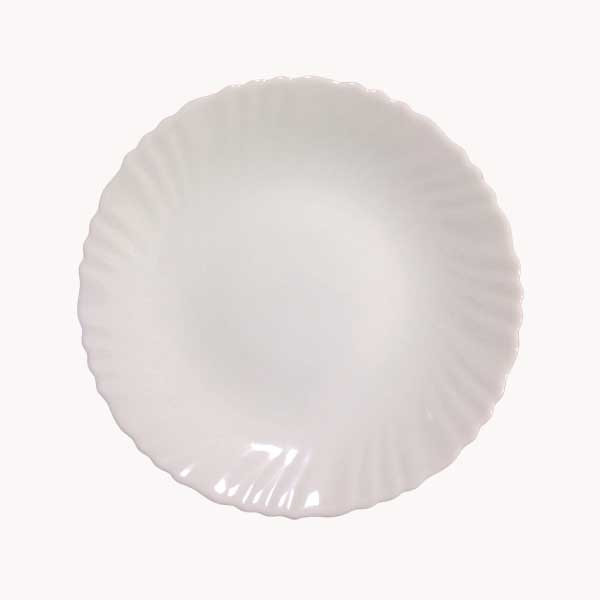 Aquarius Opalware Dinner Plate - White