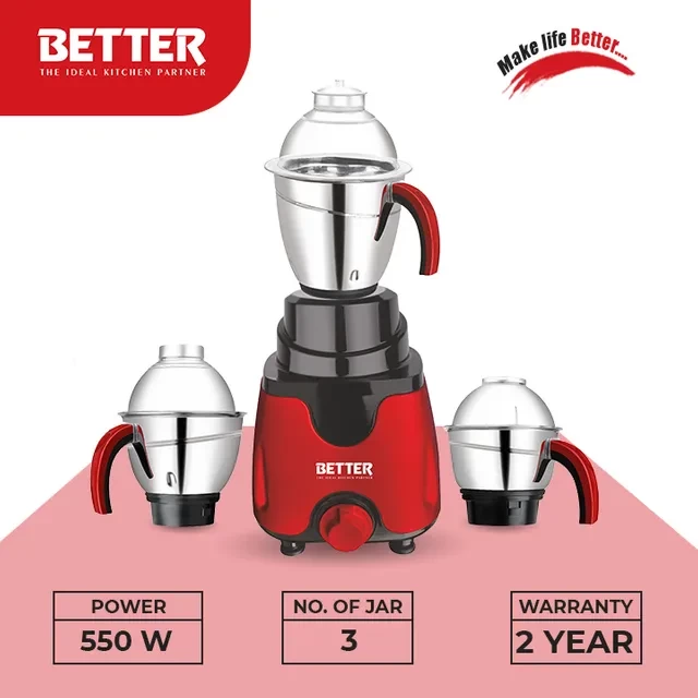 Better Rio Mixer Grinder - 600W Powerful Motor BMG 206